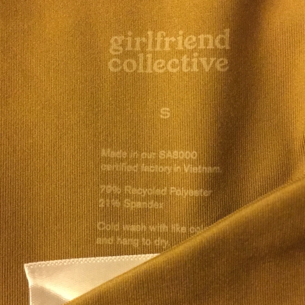 Girlfriend collective topanga bra in Saddle - Picture 3 of 3